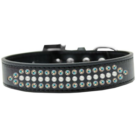 PET PAL Ritz Pearl & AB Crystal Dog CollarBlack Size 14 PE828475